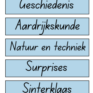 Dagritmekaartjes