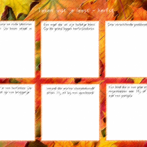 Teken wat je leest herfst groep 4