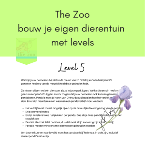 The Zoo - ontwerp je eigen dierentuin