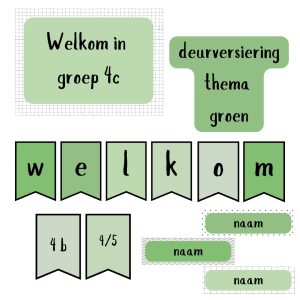 Deurversiering groen