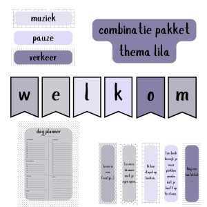 Combinatiepakket klasthema lila