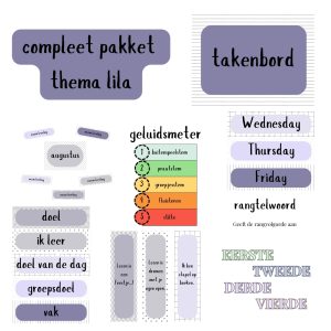 Complete set klasthema lila