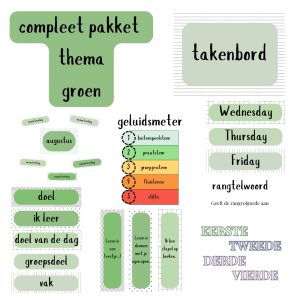 Complete set klasthema groen