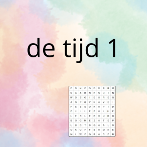 AN - de tijd (deel 1) - spel 4: woordzoeker