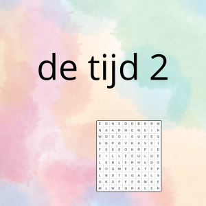 AN - de tijd (deel 2) - spel 4: woordzoeker