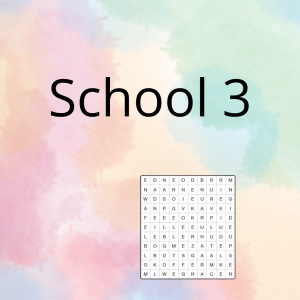 AN - de school (deel 3) - spel 4: woordzoeker