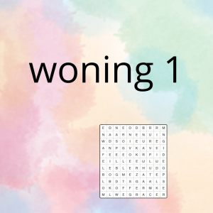 AN - mijn woning (deel 1) - spel 4: woordzoeker
