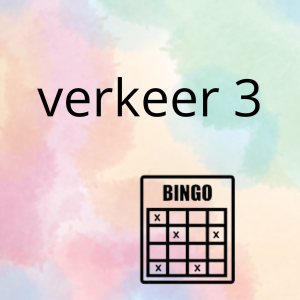 AN - het verkeer (deel 3) - spel 8: bingo