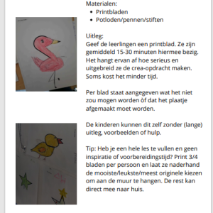 Crea: Dit is geen...-werkbladen