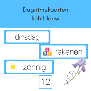Dagritmekaarten - lichtblauw