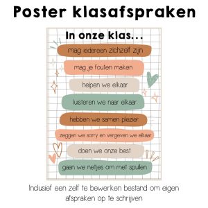 ALLES voor je klasinrichting! Pakket AARDETINTEN– AANVULLING
