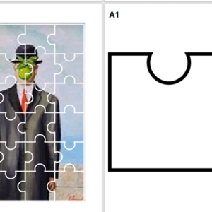 Klassikale puzzel - Man met appel
