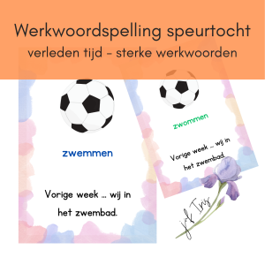 Speurtocht werkwoordspelling - verleden tijd sterke werkwoorden
