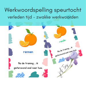 Speurtocht werkwoordspelling - verleden tijd zwakke werkwoorden