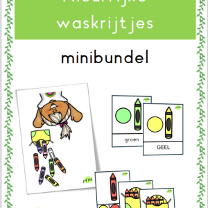 Minibundel "kleurrijke waskrijtjes"