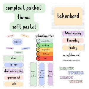 Complete set klasthema soft pastel
