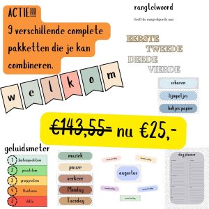 ACTIE! 9 Complete pakketten voor jouw lokaal!