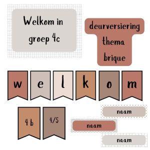 Deurversiering thema brique