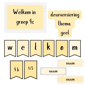 Deurversiering geel