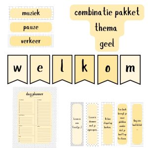 Combinatiepakket thema geel