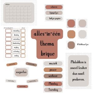 Alles-in-één pakket klasthema brique