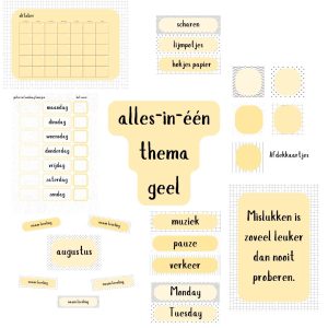 Alles-in-één pakket klasthema geel