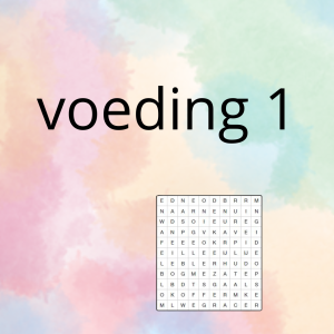 AN - de voeding (deel 1) - spel 4: woordzoeker