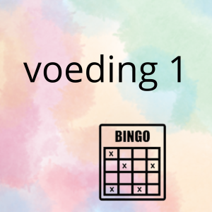 AN - de voeding (deel 1) - spel 8: bingo