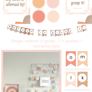 Bundel slinger & klasversiering pastel