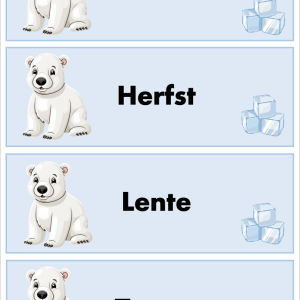 Dagritmekaartjes Ijsberen
