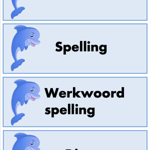 Dagritmekaartjes Dolfijn