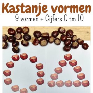 20 kastanje vormen leuke herfst activiteit voor peuters, kleuters en groep 3