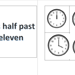 Beebotmat - tell the time (uren en half uren)
