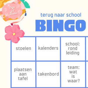 Bingo: terug naar school