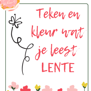 Kleur/teken wat je ziet: lente