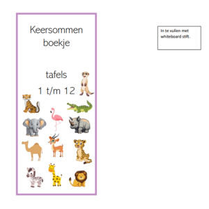 Keersommenboekje
