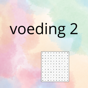 AN - de voeding (deel 2) - spel 4: woordzoeker