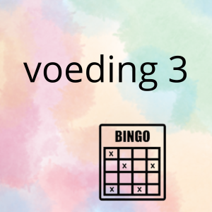 AN - de voeding (deel 3) - spel 8: bingo