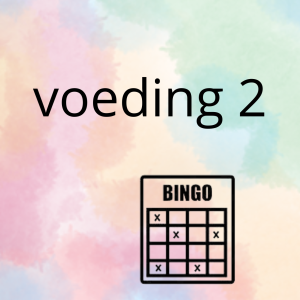 AN - de voeding (deel 2) - spel 8: bingo