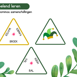 Spelend leren - Triominos samenstellingen