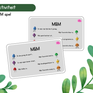 Activiteit - Kennismakingsspel m&m's