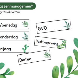 Klassenmanagement - Dagritmekaarten