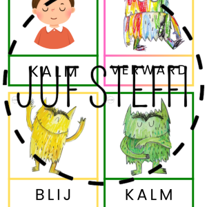 woordkaarten - het Kleurenmonster