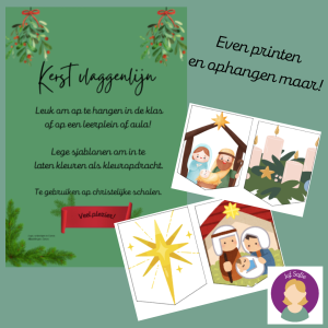 Kerst vlaggenlijn (christelijk)