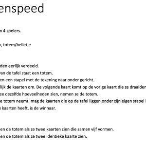 Getallen jungle speed