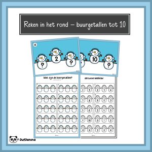 Bewegend leren - buurgetallen tot 30 (Winter)